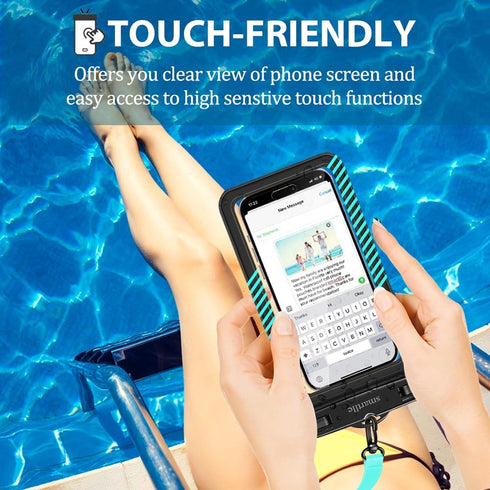 waterproof phone pouches bags holder, Cell phone water protectors 4 pack for swimming, IPX8 waterproof phone case cover for iPhone 15 14 13 Pro Ma...