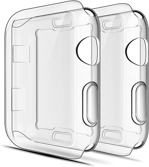 Simpeak 2PACK Soft Screen Protector Case Compatible with Apple Watch Series 10 9 Ultra 8 7 6 5 4 3 2 1-38mm 42mm 40mm 44mm 41mm 45mm 42mm(Series 1...