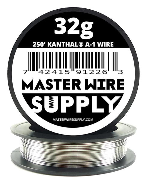 Kanthal A1 - 250' - 32 Gauge Wire - 250ft - 0.2mm - 0.008in - Made in USA - Master Wire Supply...