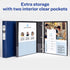 Avery Economy 3 Ring Binder, 1.5" Round Rings, Color (Black, Pacific Blue) Will Vary, 1 Binder (11778)...