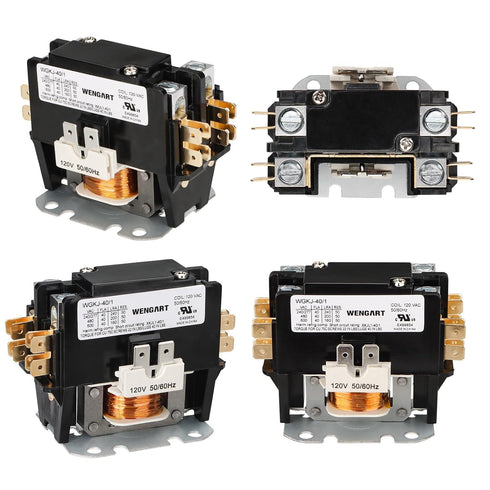 HVAC Contactor,120VAC Control compressor and Fan Motor,Safe and Reliable,Efficient and Energy-saving,Long Service Life (1Pole_40Amp)...