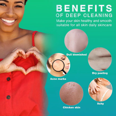 UJFQBH 3 Pieces African Net Sponge Long Bath Sponge Exfoliating Shower Body Scrubber for Daily Use, Terrific for Smoother Skin - Back Scrubber for...