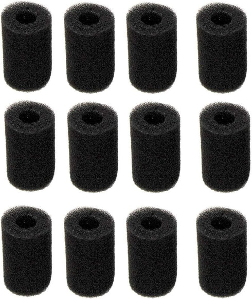 lasenersm 12 Pieces Pool Hose Tail scrubbers High Density Sweep Hose Scrubber Tail Sweeps Scrubber Replacement Pool Pre-Filter Intake Sponge as Po...