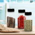 RoyalHouse 12 Pack 9.5 Oz Plastic Spice Jars with Black Cap, Clear and Safe Plastic Bottle Containers with Shaker Lids for Storing Spice, Herbs an...
