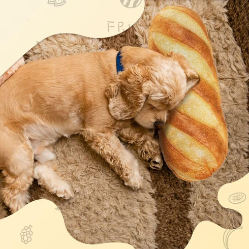 HOMBYS Large Dog Pillow for Large, Medium & Small Dogs, Cute Baguette Designs Dog Claming Pillow for Neck Support, Improve Anxiety Relief-20"x7.5"...