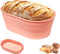 Silicone Bread Proofing Basket - 10 inch Oval Sourdough Bread Baking Basket with Capacity Scale, Collapsible Bread Bowls Silicone Proofing Baskets...