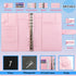 100 Envelopes Money Saving Challenge Binder, A5 Money Saving Challenge Book with Cash Envelopes, Savings Challenges Budget Book Binder to Save $5,...