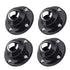 PlusRoc 4 Pack Stainless Steel Self Adhesive Caster Wheels for Mop Bucket, Load Capacity 28LBS Per Wheel for Furniture...