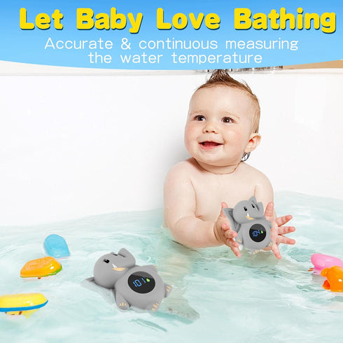 Baby Thermometer,with LED Display and Temperature Warning,Kids' Bathroom Safety Products,Bath Thermometer for Infants, Newborn,BPA-Free Bath Tub T...