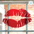 Valentines Day Decorations. Home Decor Valentine Lipstick Lips Kiss Window Sticker. Small Reusable Double Sided Window Cling Decal. Valentine's De...