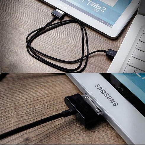 6.6ft 30 Pin Charging Power Supply Galaxy Tablet USB Charge Cable Cord - for Samsung Galaxy-Tab-2 10.1 8.9 7.7 7.0 Plus Note-Tab 10.1 USB Charger ...