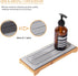 Sponge Holder Quick Dry Kitchen Sink Caddy Diatomaceous Earth Stone Drying Mat Bathroom Countertop Organizer Soap Dish Tray for Counter, Vanity, B...
