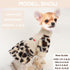 Leopard Dog Sweater Dress for Small Dogs, Fall Winter Dog Clothes, Warm Puppy Dress, Chihuahua yorkie Clothes, Pet Cat sweater Tiny Dog Clothes Ou...