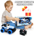 Remote Control Car,Rc Truck Racing Car for Kids 4-7, Police Rc Cars for Boys Age 8-12, 1:20 Scale Off Road Car Toys with 2 Building Block and Led ...