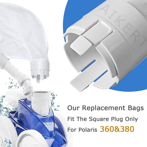 Pool Cleaner Bag for Polaris 360 Bag Replacement - Pool Cleaner Parts All Purpose Zippered Bags for Polaris 360, 380 Bags / 2 Pack...