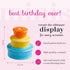Nora Fleming Hand-Painted Mini: Best Birthday Ever (Candle Holder Cake) A194...