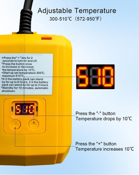 Soldering Iron Station Compatible with Dewalt 20V/18V DCB203 DCB204 DCB205 DCB206 Battery, Portable Cordless Soldering Iron Station Tool for DIY A...
