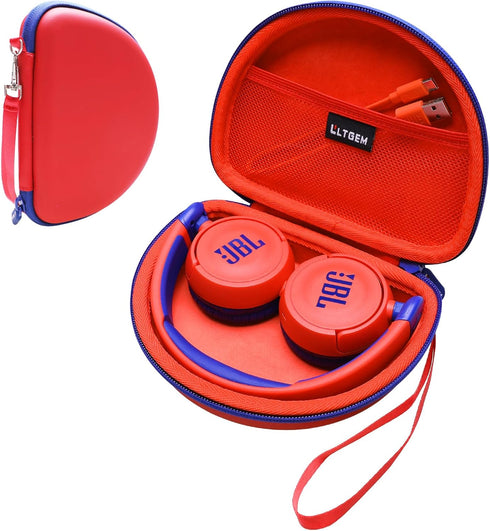 LTGEM EVA Hard Case for JBL JR300BT / Jr310BT, Sony MDR-ZX110 / MDRZX110NC / MDR-ZX310AP Wireless On-Ear Headphones - Red...
