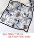 4 PCS Square Scarf Satin Silk Feeling Formal Square Neck Scarf Head Hair Wraps Neckerchief Scarf - 20x20 Inch - Style 4...