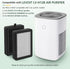 4 Pack LV-H128 Replacement Filter Compatible with LEVOIT LV-H128 / PUURVSAS (HM669A) / ROVACS (RV60) Air Purifiers, 3-in-1 HEPA, Activated Carbon ...