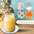16 Pieces Sublimation Blank Cup Coasters Bulk 4x4 Inch Round Blank Cup Mat Rubber Circle Mat for Sublimation Transfer DIY Crafts Printing Heat Pre...