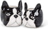 Abbott Collection 27-MINIKIN-068-LG Large Dog Head Planter, Black/White...
