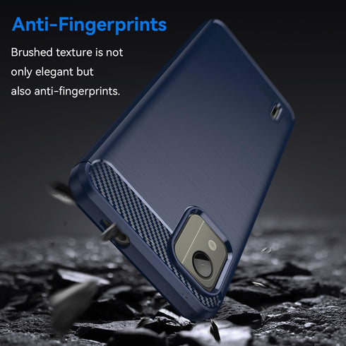 for Nokia C110 Phone case, Shockproof, Scratch Resistant Carbon Fiber Jacket, Soft TPU,for for Nokia C110 case (Blue)...