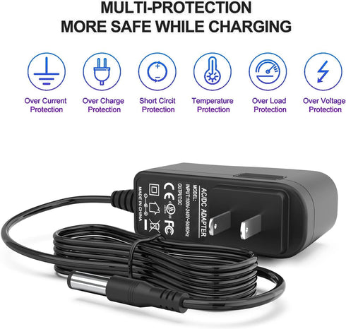 for Bissell Pet Stain Eraser 2837 2842 2846 2877 Charger for Bissell 1624554 Cordless Vacuum Cleaner Power Cord AC DC Adapter Supply...