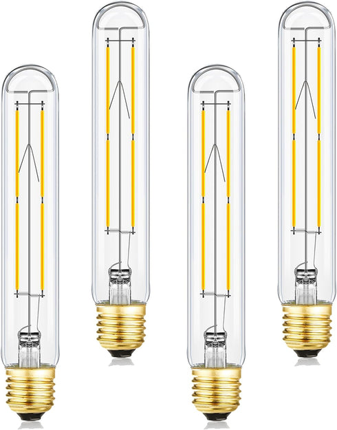 Dimmable E26 Light Bulb 8W Equal 75 watt led Light Bulb 4000k Neutral White AC120V Edison 60 Watt 800LM T10 Bulb for Rustic Pendant,Industrial Pip...
