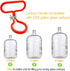 Carboy Handle, 2 Pack Carboy Carrying Handle Heavy Duty Carboy Holder for Smooth Neck 3 Gallon 5 Gallon 6 Gallon 6.5 Gallon Glass Carboys for Ferm...