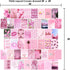 WOONKIT Pink Aesthetic Pictures, Collage Kit for Wall, Pink Room Wall Bedroom Dorm Decor, Room Decor for Teen Girls, Trendy 50pcs 4x6 inch...