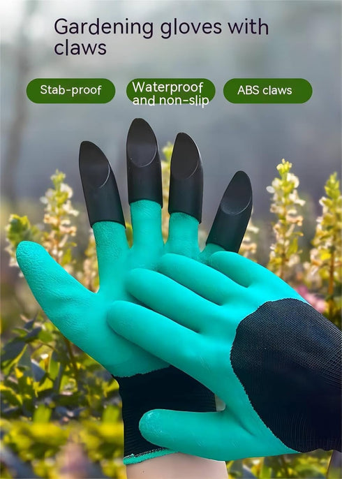 Clawed gardening gloves,Anti slip gloves for excavation and weeding,Gardening claw gloves,Used for garden operations...