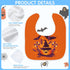 12 Pieces Sublimation Blank Baby Bib Heat Press White Baby Bib Printable Reusable Dribbler Bib Stain and Odor Resistant Feeder Drool Bib for Infan...