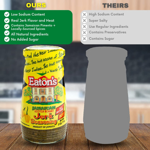 Eaton's Authentic Jamaican Jerk Seasoning - Easy to Use, Spicy, and Flavorful Caribbean Jerk Seasoning, BBQ Rub, Grilled Chicken Seasoning or Mari...