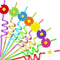 24PCS Daisy Flower Drinking Straws Reusable for Kids Daisy Flower Theme Birthday Party Favors Supplies Decorations with 2 PCS Cleaning Brushes (Da...