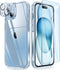 FNTCASE for iPhone 15 Phone Case: Clear Slim Shockproof Cell Phone Protective Cover | Anti Yellowing Scratch Proof Drop Proof Tough 5G Mobile Phon...