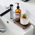 Small Kitchen Sink Soap Tray for Counter Dish Soap Dispenser Wooden Risers Stand for Bathroom Decor Farmhouse Wood Pedestal Kitchen Accessories Co...