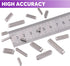 Swpeet 140Pcs 16 Sizes Stainless Steel 3mm 4mm 5mm 6mm Round Ended Feather Key Parallel Drive Shaft Keys Set Key Stock Assortment for Fasteners Me...