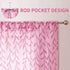 BROSHAN Pink Sheer Curtains 78 inches Long 2 Panels Set- Girls Bedroom Curtains Pretty Printed Curtain Sheers See Through Curtain Drapes for Livin...