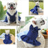 ANIAC Denim Dog Dresses for Small Dogs Puppy Girl Clothes with Leash Ring and Cute Bow Knot Summer Cat Apparel with D-Ring Blue Girl Dog Clothes (...