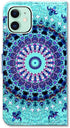 Case for iPhone 11, Green Mandala Design Flip Leather Case Wallet Cover with Credit Card Slot ID Card Holder Kickstand for iPhone 11...