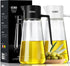 CCKO Glass Olive Oil Dispenser Bottle with Auto Flip Spout 19oz Olive Oil Bottle for Kitchen, No Drip Cooking Oil Dispenser for Soy Sauce, Syrup, ...