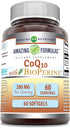 Amazing Formulas CoQ10 with Bioperine Supplement | 200 Mg Per Serving | 60 Softgels | Non-GMO | Gluten Free | Made in USA...