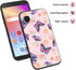 Case for Alcatel TCL A3 with Lanyard Strap Flowers Butterfly Design Shockproof Protective Phone Case for Girls Women Slim Floral Cover for TCL A3 ...