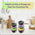 2 Packs Revolutionary Tumbler Lid Organizer, Detachable Bamboo Cup Lid Organizer, Vertical Storage for 10 Lids and More, Keep Kitchen Cabinets Clu...