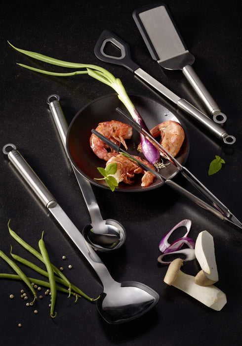 Roesle Roesle Stainless Steel Cooking, Silicone Edge, Basting Spoon...