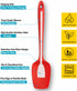 Silicone Spatula Set, High Heat Resistan Rubber Spoon Spatula, Non-Stick Spoonula with Seamless One Piece Design, Flexible Scrapers Baking Mixing ...
