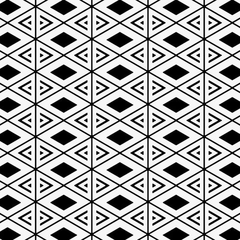 7023 Peel and Stick Wallpaper Black/White Geometric Trellis 17.7" x 9.8ft Modern Rhombus Trellis Self-Adhesive Contact Paper Shelf Liner for Home ...