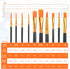 ESRICH Acrylic Brush Set, 6Packs/ 60Pcs Nylon Hair Miniature Brush Paint Brushes, for Acrylic Painting, Face, Body and Oil Watercolor Painting Art...
