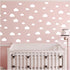 56 Pieces/Set Cloud Wall Decal Vinyl Sticker Nursery Kids Child Boys Girls Room Decor Nursery Baby Bedroom Decoration Home Stickers YMX03 (White)...